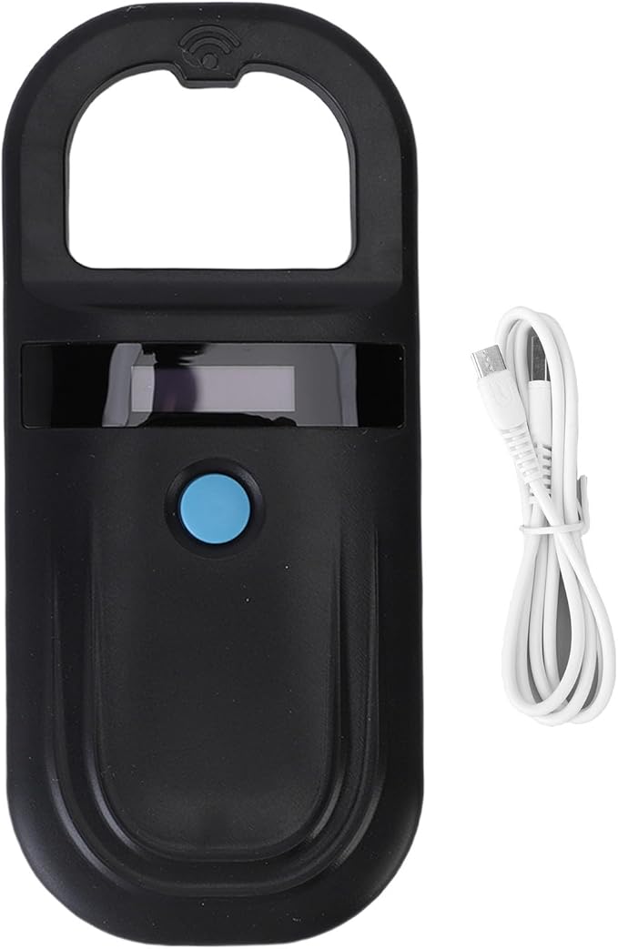 Microchip Scanner, Portable Handheld Pet Microchip Scanner with 800mAh Rechargeable Battery and 1000 Data Storage, Reader with Wireless Technology for Dogs, Cats, and (Style 2)