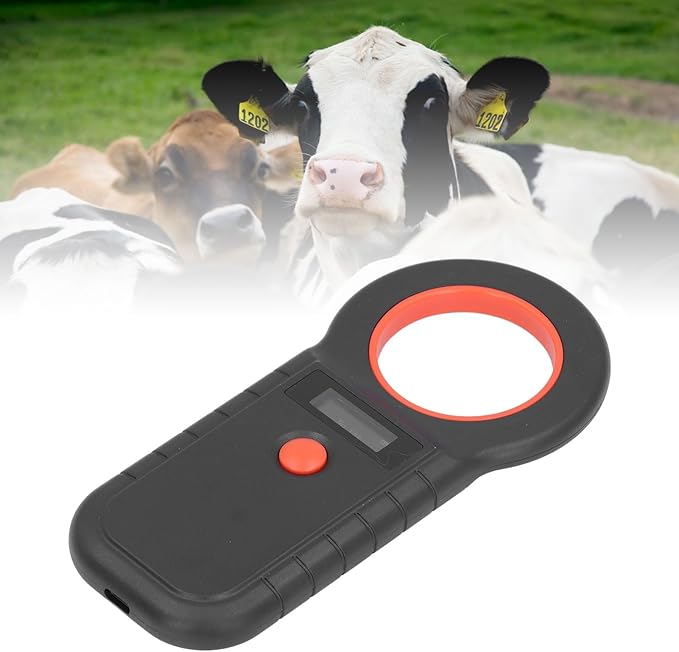 Pet Microchip Scanner, RFID Reader 134.2kHz 125kHz, Rechargeable, Memory Storage 128, for Dogs Cats Animals