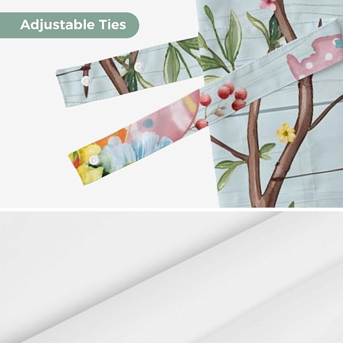 Easter Bunny Tie Up Valance Curtains