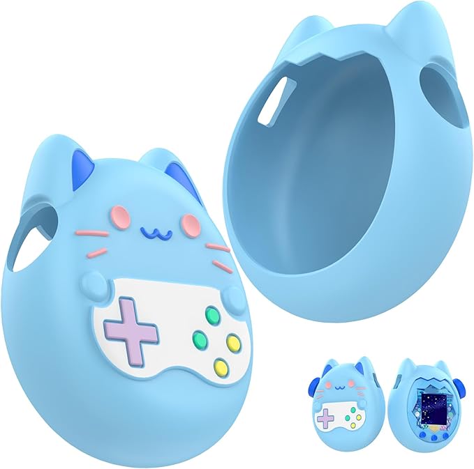 Flexible Silicone Protective Case Shell Cover for Interactive Digital Pet Toy Ensures Full Coverage & Easy Button Access Case