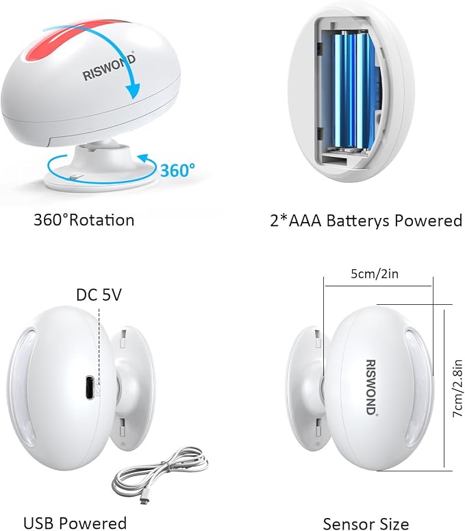 Motion Sensor Door Chime, Wireless Motion Detector Alarm Indoor, Business Entry