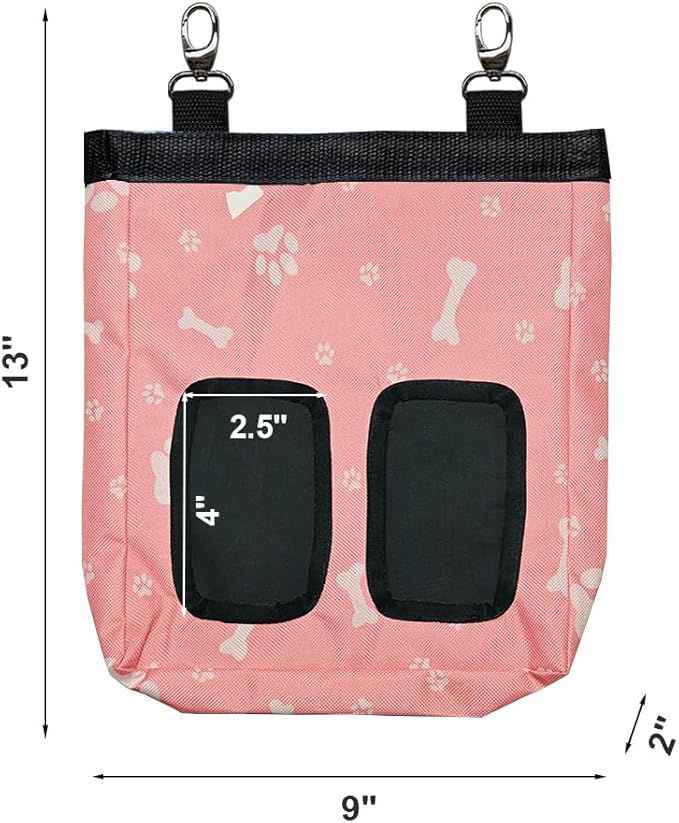 Guinea Pig Hay Feeder, Hanging Rabbit Hay Feeder Bag for Guinea Pigs Bunnies Chinchillas. Pinkbones