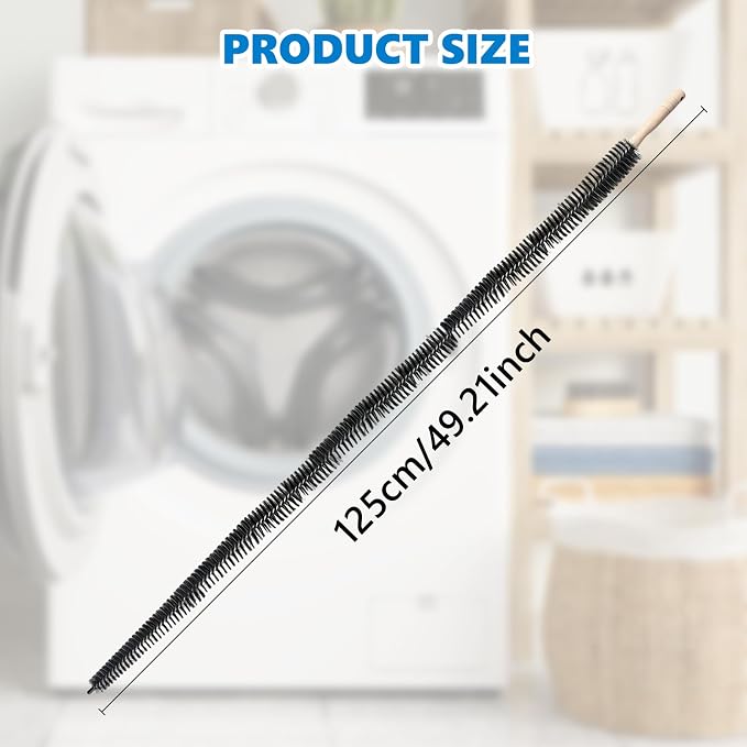 Full-Bristle Dryer Vent Cleaner Brush, Dryer Lint Brush and Lint Removal Tool