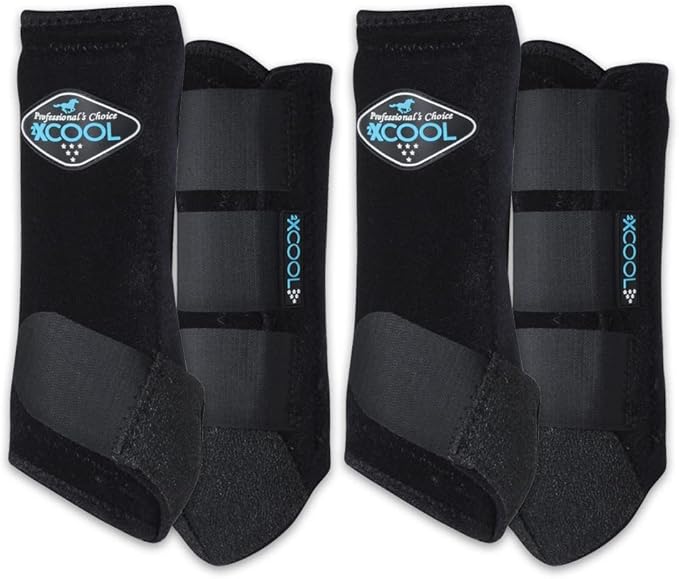 Professional's Choice 2XCOOL Sports Medicine Horse Boots | Protective & Breathable Design for Ultimate Comfort, Durability & Cooling in Active Horses | 2 Pack