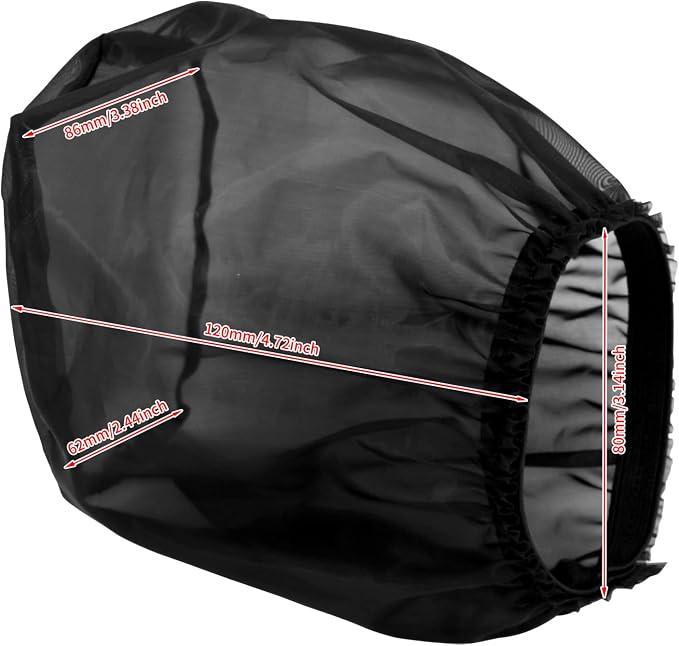 HDBUBALUS Motorcycle Air Filter Rain Sock Dustproof Protective Cover Fit