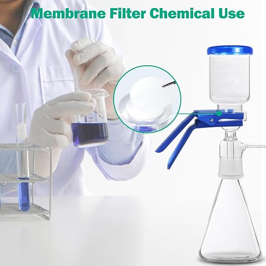 Xin Tester 100 Pieces Nylon Disc Membrane Filters, 50 mm Diameter, 0.05µm Pore