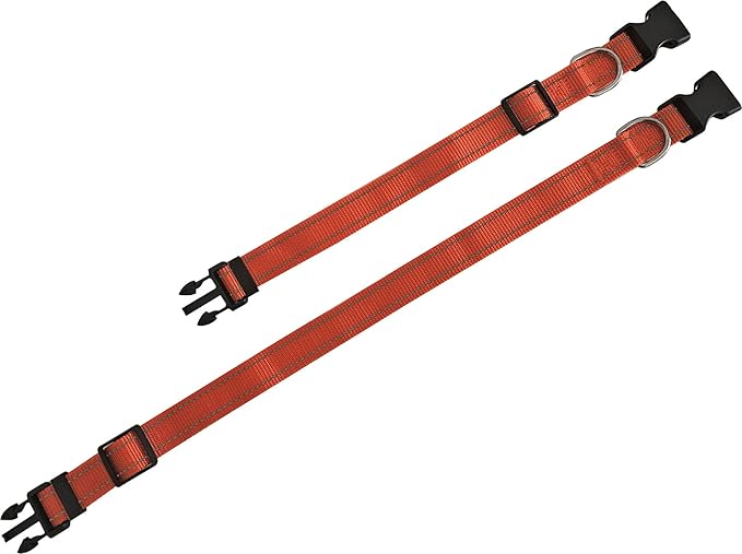 Adjustable Nylon Dog Collar, Reflective Collar 1 Inch 3/4 Inch 5/8 Inch Wide, for Large Medium Small Dogs