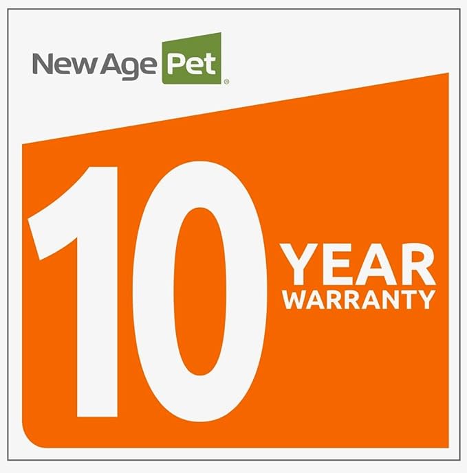 New Age Pet ECOFLEX Aspen Dog Bunk Bed in Antique White, Memory Foam Cushions, Wide Stairs, Non Toxic, Easy Assembly
