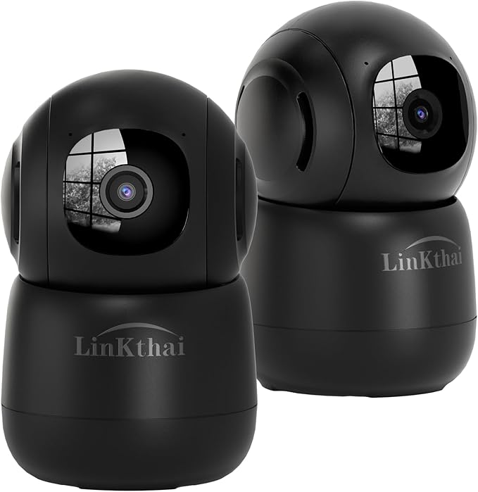 Pet Camera Indoor, Security Camera Wireless with 2k 360 Translation 90 Tilt Auto Tracking Motion Detection Night Vision Live Notice Schedule Share View, Pet Camera With Phone App 2.4GHz, 2 Pack