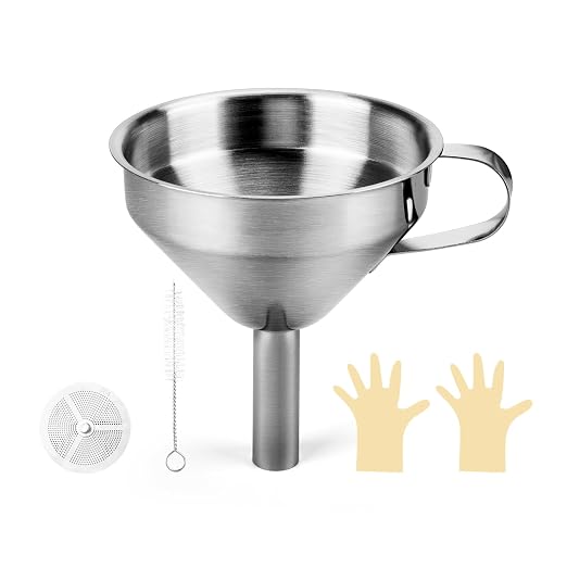 ELEGOO 3D Stainless Steel Funnel, Resin Metal Funnel Filter Cup