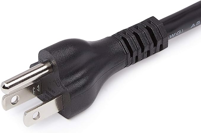 Amazon Basics Extension Cord, 20 Ft, 3 Prong Outlet Extender, Indoor Extension Cord, 13 Amps, 125V, Black