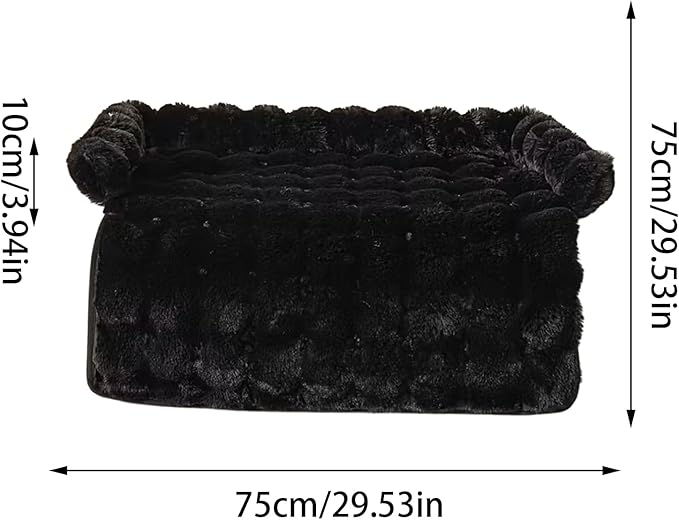 Dog Bed for Couch - Raised Edge Furniture Protector with Soft Plush Material, Calming Dog Bed for Home Kitchen Living Room Nursery Apartment Daily Rest, Comfortable Design