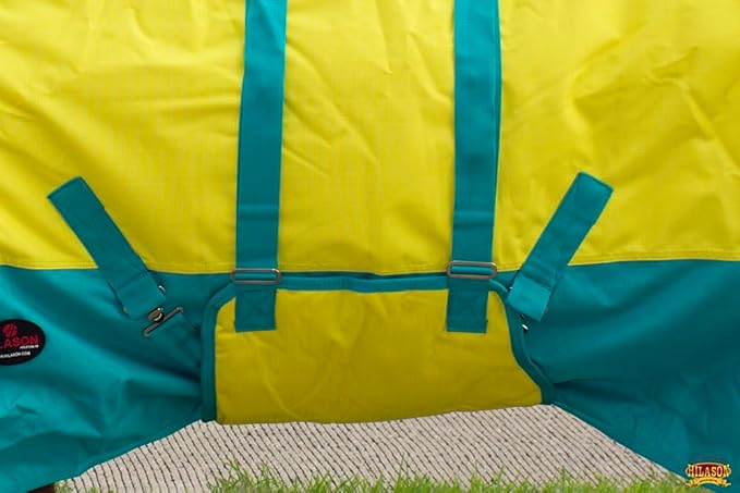 72" Hilason 1200D Winter Waterproof Turnout Horse Blanket Belly Wrap Yellow