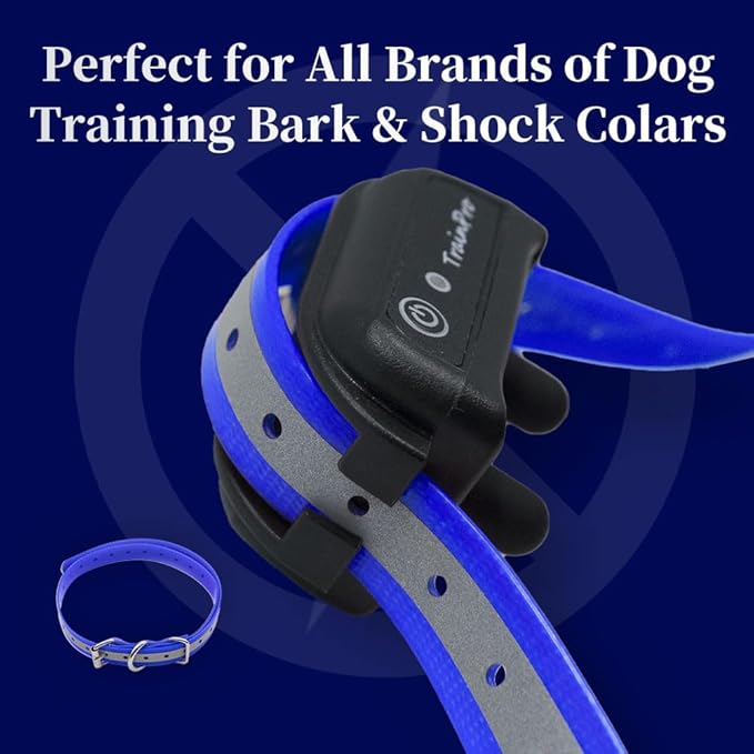 Universal 27 ½” X ¾” Replacement Band Strap for Dog Training Collar - Adjustable Waterproof TPU for Remote E-Collar, Static/Vibration Shock Trainer, Fits Most Bark Control & Obedience Devices