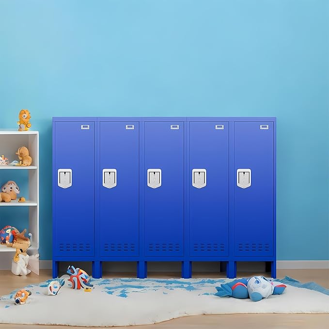 Metal Cabinet Home Office Storage,Lockers,Lockable Employees Metal Locker with Door,54" Height Steel Locker,Lockable Steel Locker for Gym,School,Home,Office,Garage,Assembly Required
