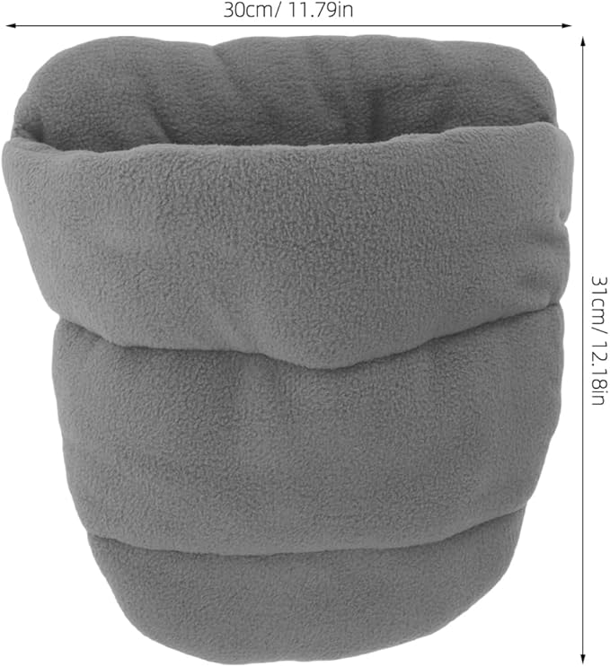 POPETPOP Pet Dog Cat Bed Warm Kennel Nest Pad Padded Cotton Cushion for Small Pets Puppy Kitten Blanket Mat Snuggly Sleep Mat Machine Washable Xs 12.20X11.81In Grey