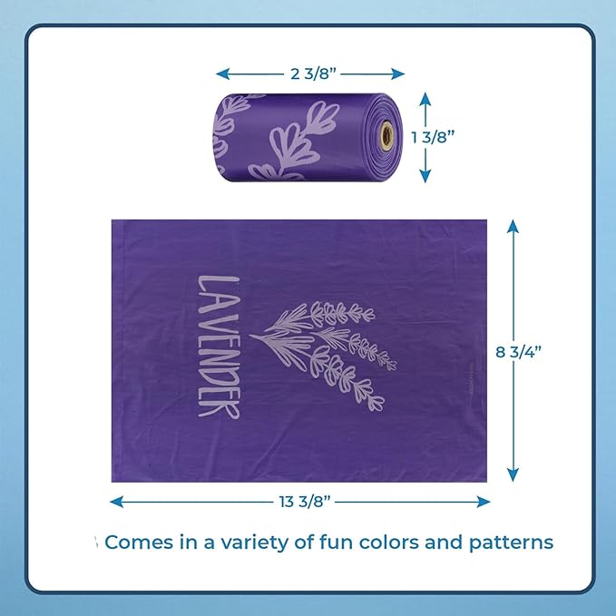 Best Pet Supplies Dog Poop Bags for Waste Refuse Cleanup, Doggy Roll Replacements for Outdoor Puppy Walking and Travel, Leak Proof and Tear Resistant, Thick Plastic - Assorted, 240 Bags