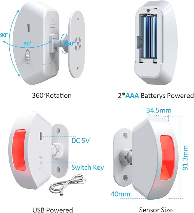 Wireless Motion Sensor Alarm Indoor: Motion Detector Alarm