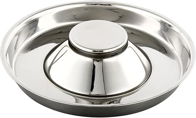 Stainless Steel Pet Bowl for Puppy and Cat, Dog Food and Water Feeding Bowl, Puppies and Kittens Weaning Bowls, Multiple Dogs and Cats Eat and Drink Together (1PC, M)