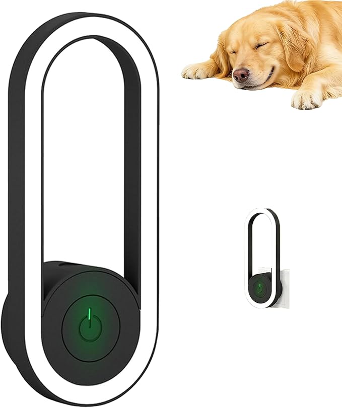 Upgrade Pawshield for Dogs & Cats, Indoor Home Guardian Device with Soft Indicator Light, Plug-in Ready, Chemical-Free & Non-Disruptive (Black-1PCS)
