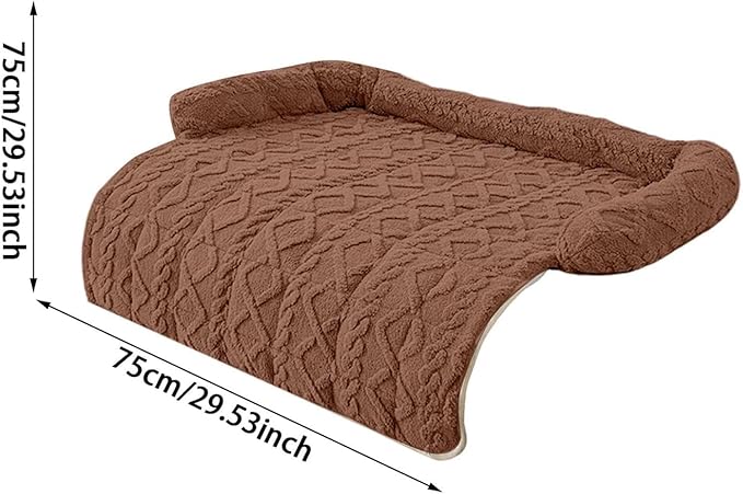 Dream Cloud Pet Sofa Bed for Couch, 2026 Upgraded Plush Washable Waterproof Non-Slip Pet Mat, Cozy Furniture Protector for Small Medium Dogs & Cats (Gray)