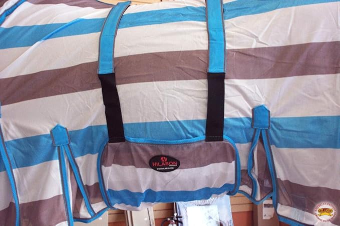 HILASON Horse Fly Sheet - Summer Spring UV Protection Mesh Bug Mosquito FlySheet for Horses | Fly-Sheet