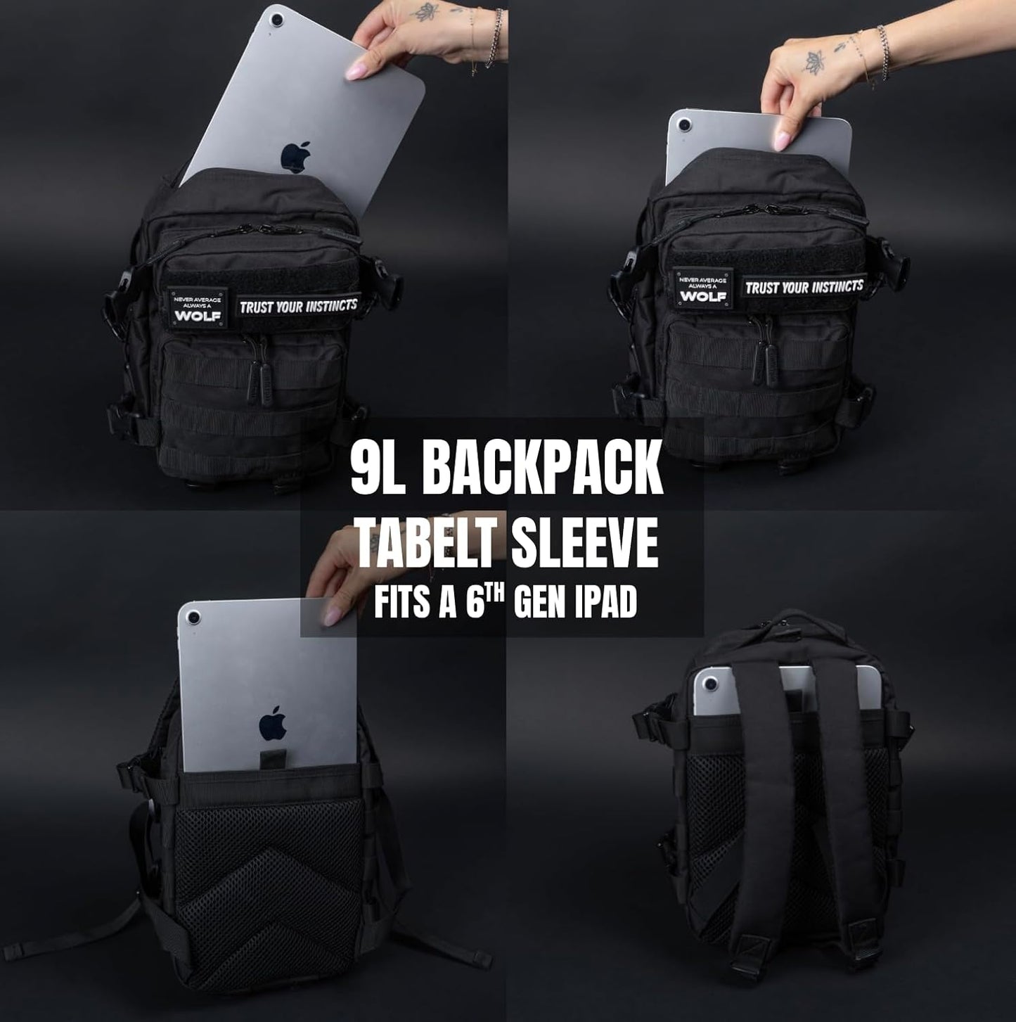 WOLFpak 9L Backpack Mini (Alpha Black)