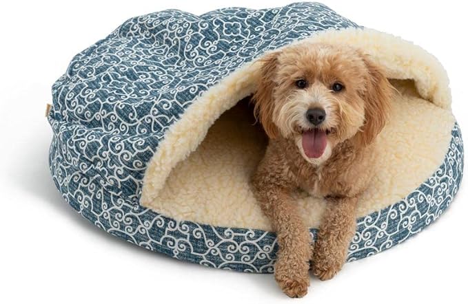 Snoozer Luxury Orthopedic Cozy Cave Pet Bed, Ramey Oxford - Extra Large