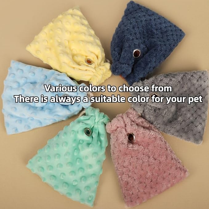 Sugar Glider Bonding Pouch - Soft Sleeping Pouch with Breathable Vent & Drawstring Portable Travel Bag Small Animal Carrier for Sugar Glider Squirrel Hamster Rats Hedgehog Bird Parrot (Blue)