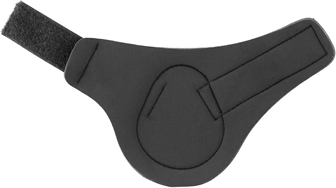 HORZE Chicago Fetlock Rear Boots | Lightweight, Adjustable, Jumping Horse Boots (Pair) - Black - Cob