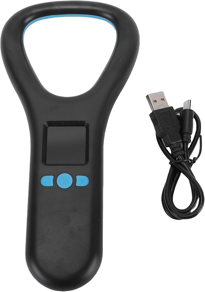Yunseity Pet Microchip Scanner, FDX B EMID Microchip Reader with 1.44 Inch LED Color Screen and USB Connectivity, for Dogs Cats and Other Pets