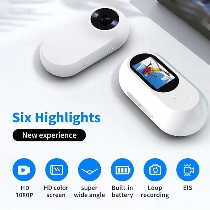 ehomful HD 1080P Cat Camera Collar with Video Record Wireless Mini Sport cam,Small Action Cameras,Body Camera for Pet Supplies/Stuff,Outdoor/Inoor Birthday Gift No WiFi with SD Card