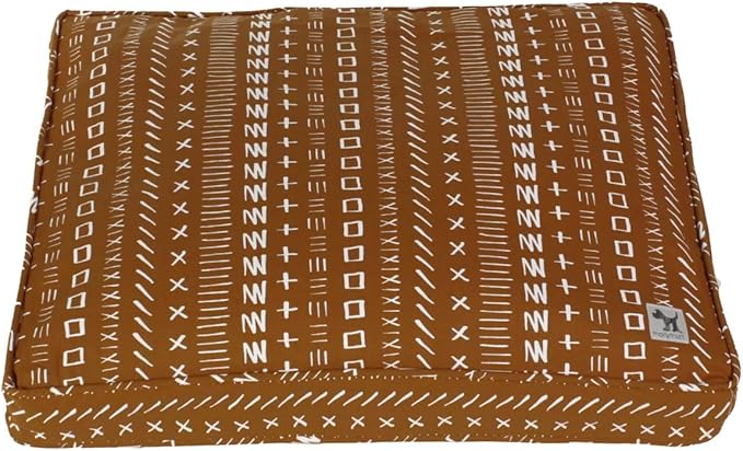 Molly Mutt Sheepy Wool Crate Mat - 100% Cotton Canvas Cover with Temperature-Regulating 100% Natural Wool-Filled Insert Dog Bed - Soft & Supportive Wool-Filled Bed -(36"x24"x2.5", Everywhere)