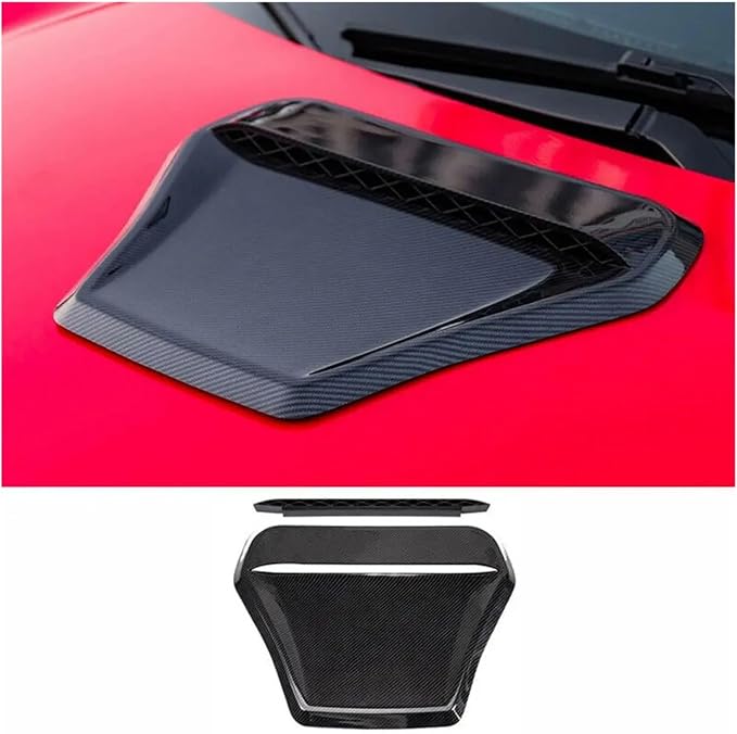 Car Hood Engine Air Outlet Vent Cover Trim Air Flow Intake Cover Trim Compatible