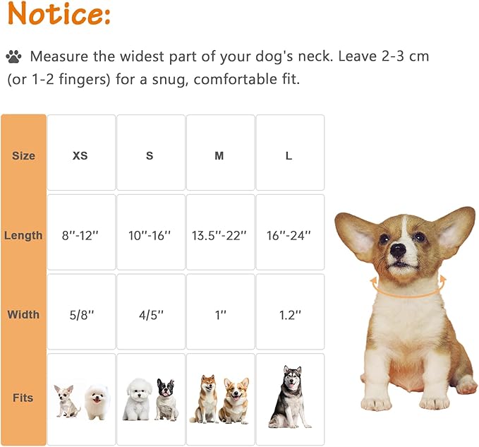 Fall Dog Collar – Halloween & Thanksgiving Dog Collars for Medium Dogs – Soft & Comfortable Autumn Puppy Collar with Quick Release Buckle, Medium Dog Collars for Girl Boy Dogs-M ﻿