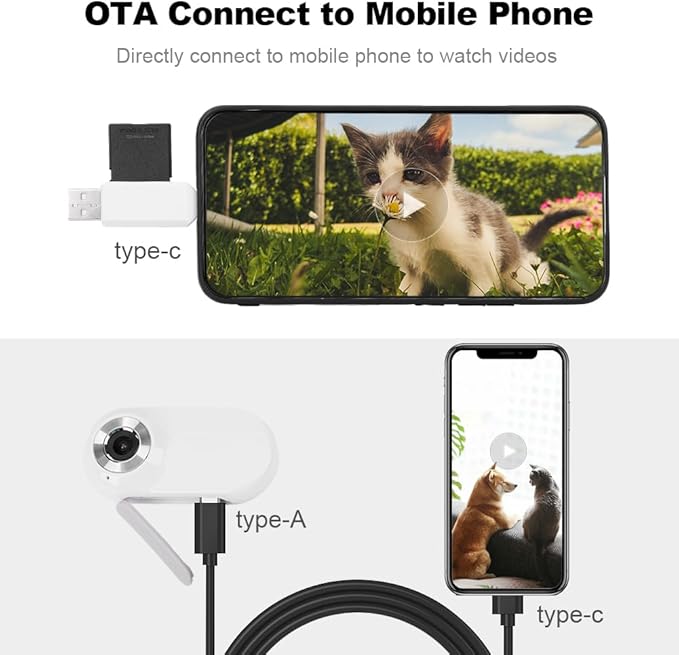 Cat Camera with 32GB SD Card, HD 1080P Mini Body Camera for Cat & Dog Collar, Outdoor, Birthday Gift