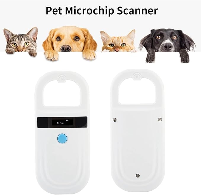 Pet Tag Scanner,Pet Scanner,Microchip Scanner, Rechargeable Animal Chip ID Scanner Microchip Scanner Pet Tag Scanner