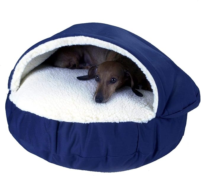 Snoozer Orthopedic Cozy Cave Pet Bed, X-Large, Navy