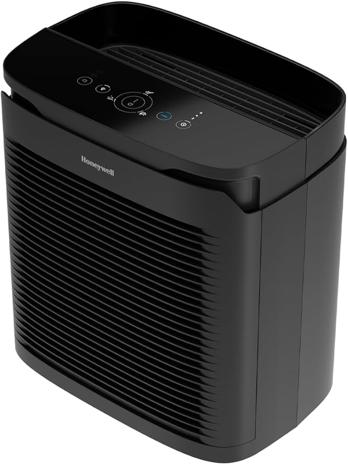 Honeywell PowerPlus HEPA Air Purifier for Home, 968 Ft² Rooms in 1 hour, Reduces Allergens, Dust, Pollen, Smoke, Pet Dander, Odors, Black, HPA3100