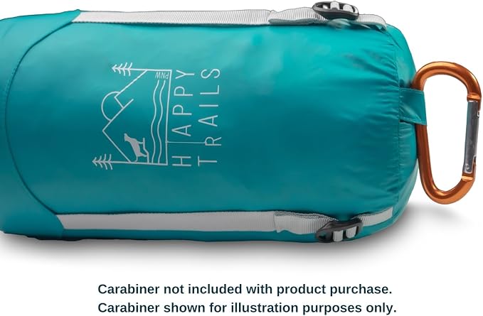 Ultralight Dog Sleeping Bag for Backpacking-Outdoor Dog Bed for Hiking-Packable Sleeping Bag for Dogs-Dog Travel Bed (Glacial Blue | Large)