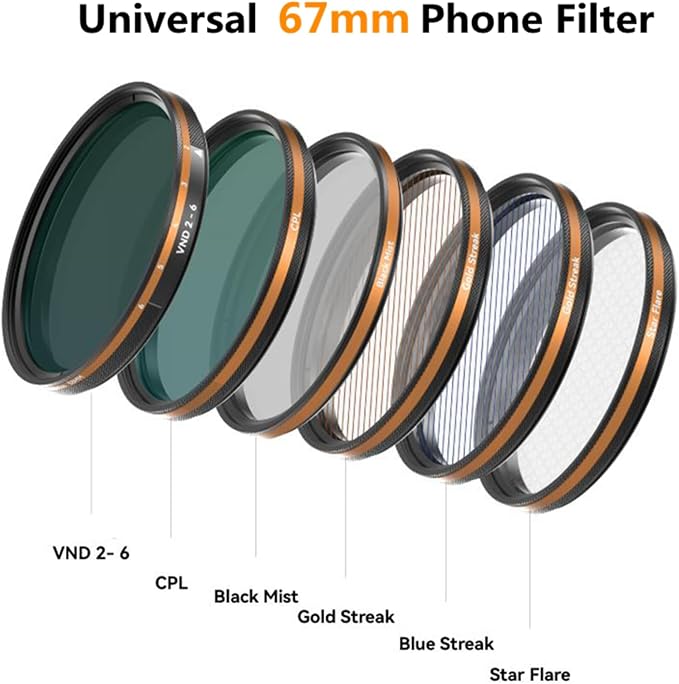 Fotorgear Camera Lens Filter, 67mm Universal Phone Polarizer Filter
