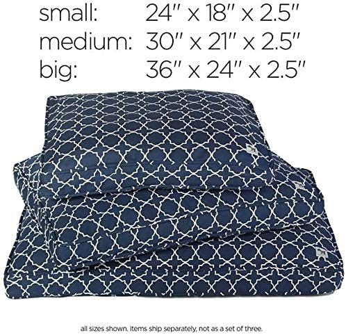 Molly Mutt Sheepy Wool-Filled Crate Pad - Wool Crate Mat - Comfy Pooch Dog Bed - Comfort Cuddler - Royal Dog Bed - Wool Dog Bed- Sheepskin Dog Bed - Wool Cat Beds - Dog Crate Rug (24", Romeo & Juliet)