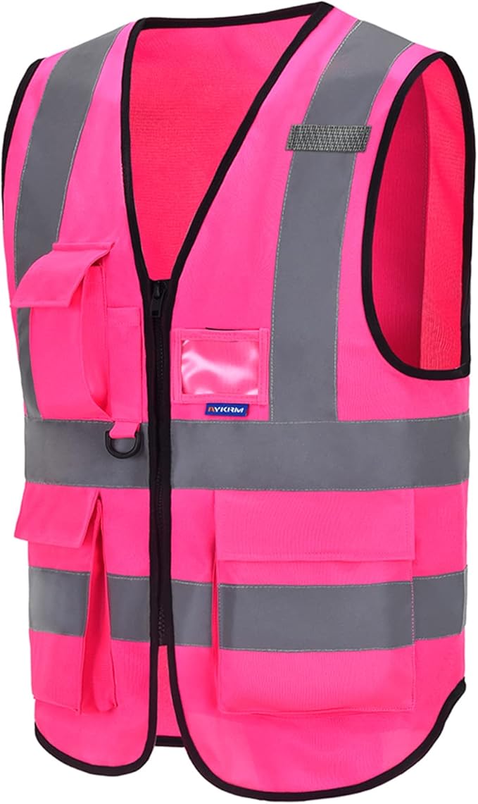 A-SAFETY High Visibility Reflective Safety Vest Customize Logo (XS-8XL)