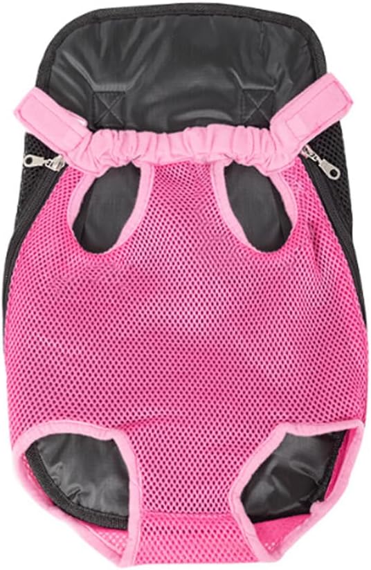Leconpet Pet Carrier Backpack, Legs Out Adjustable Pet Front Cat Dog Carrier Backpack, Easy-Fit Dog Travel Backpack Carrier for Hiking Camping for Small Medium Puppies Cats (Fuchsia, L)