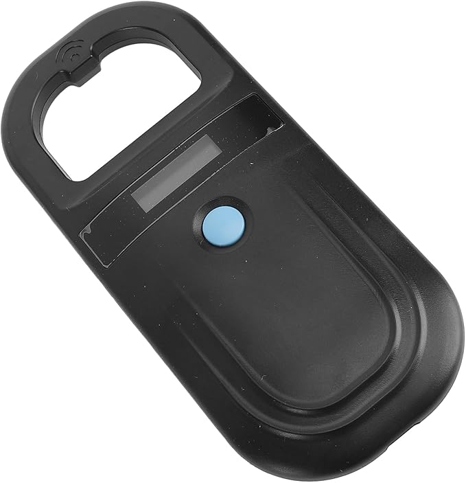 Sorandy Rechargeable EMID FDX B Portable Pet Microchip Scanner, Pet Chip Scanner, OLED Display with 134.2KHz, 128 Sets of Data, Ideal for Animal, Pigs, Dogs, Cats (Black)