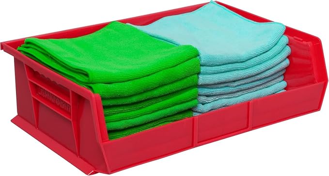 Akro-Mils 30255 AkroBins Plastic Storage Bins, Space-Saving Stackable Bins
