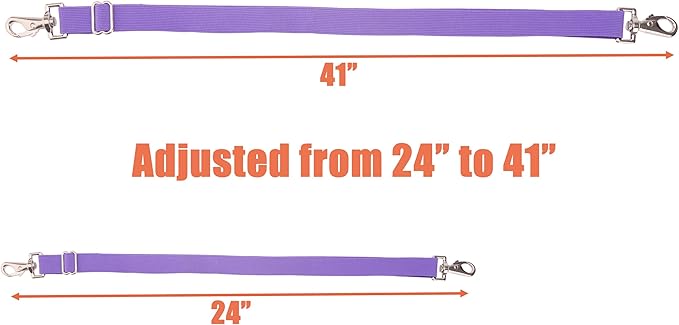 Pack of 4 Adjustable Length Elastic Leg Straps for Horse Blankets,Horse Blanket Sheet Replacement Elastic Leg Strap (4, 2Blue+2Purple)
