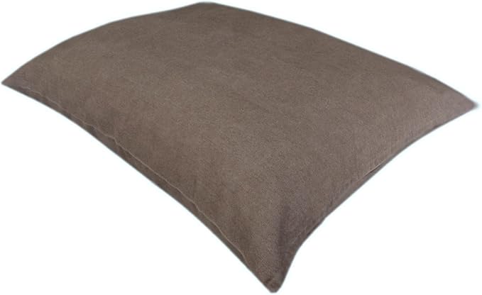 Dogbed4less Shredded Memory Foam Pillow Dog Bed with Waterproof Liner and Machine Washable Cover (Brown Denim, Large 48"X29")
