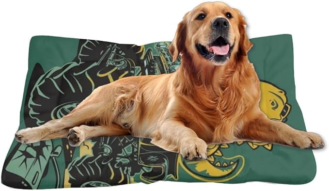 T-Rex Monster Truck Dog Beds and Furniture Dog Crate Bed Mattress Bed Pads Pet for Crate Washable Non-Slip Small Small Mat for Dogs Kennel Outside Indoor Outdoor 36X24 Inch