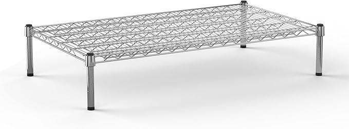 24" Deep x 42" Wide x 8" Height Wire Shelving Kit | 1-Tier | NSF Commercial Storage Rack Unit